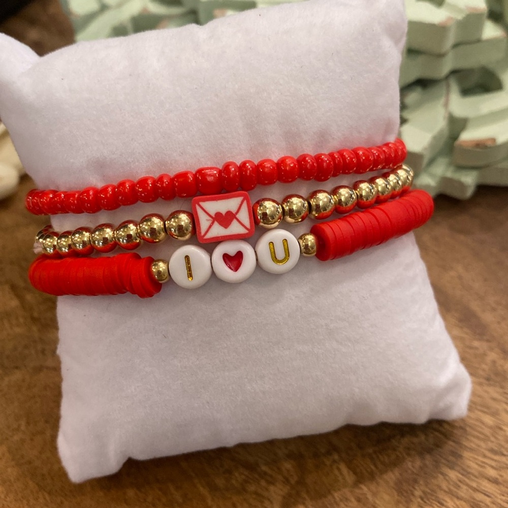 Beaded Heart Bracelet
